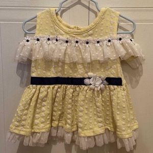 Yellow frill dress from little lass